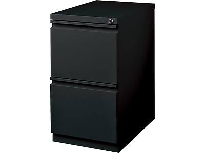 Alt View 1. Staples - 2-Drawer Mobile Vertical File Cabinet, Letter Size, Lockable, 27.75"H x 15"W x 20"D, Black (ST60432/24876D) - Black.