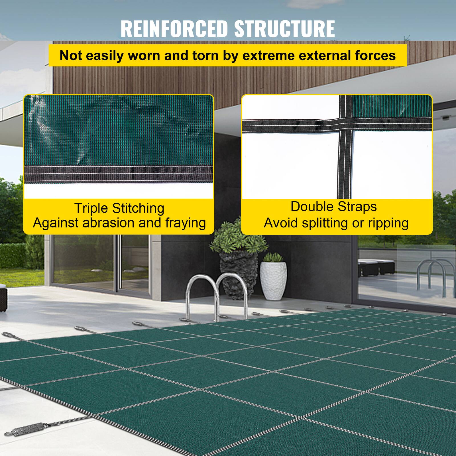 REINFORCED STRUCTURE
Not easily worn and torn by extreme external forces
Triple Stitching Against abrasion and fraying
Double Straps Avoid splitting or ripping