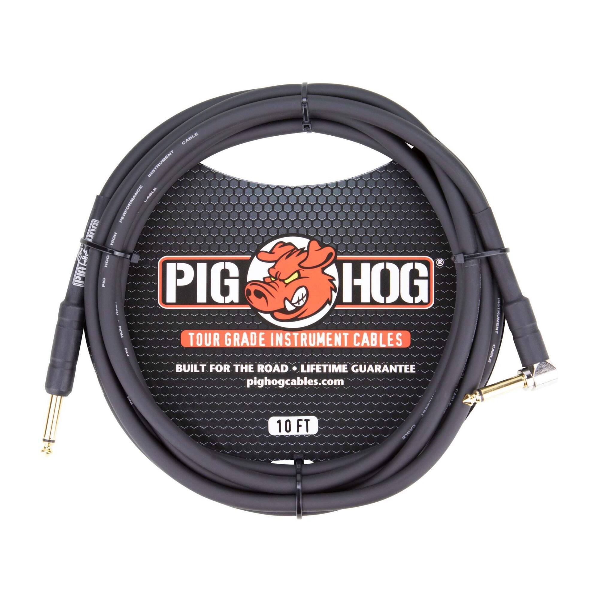 PIG HOG  
TOUR GRADE INSTRUMENT CABLES  
BUILT FOR THE ROAD • LIFETIME GUARANTEE  
pighogcables.com  
10 FT