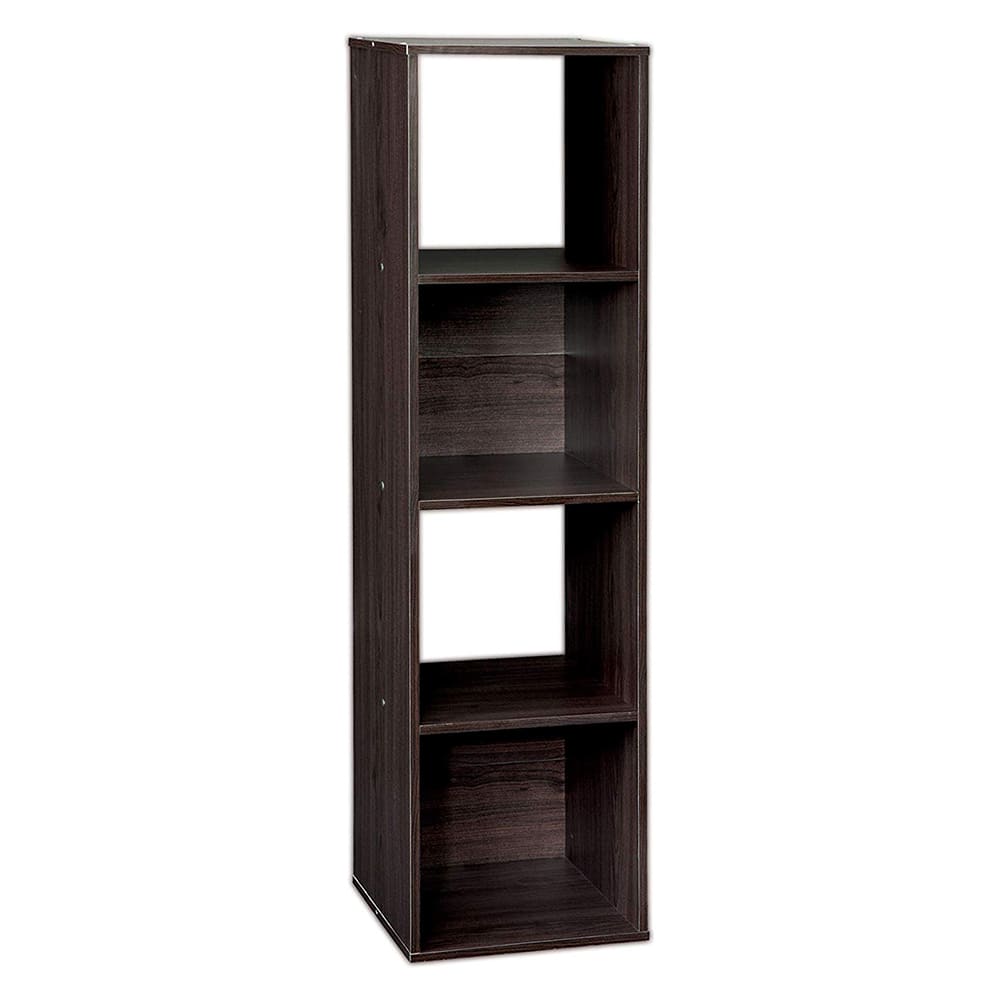 ClosetMaid - Decorative Stackable 4-Cube Cubeicals Organizer Storage, Espresso