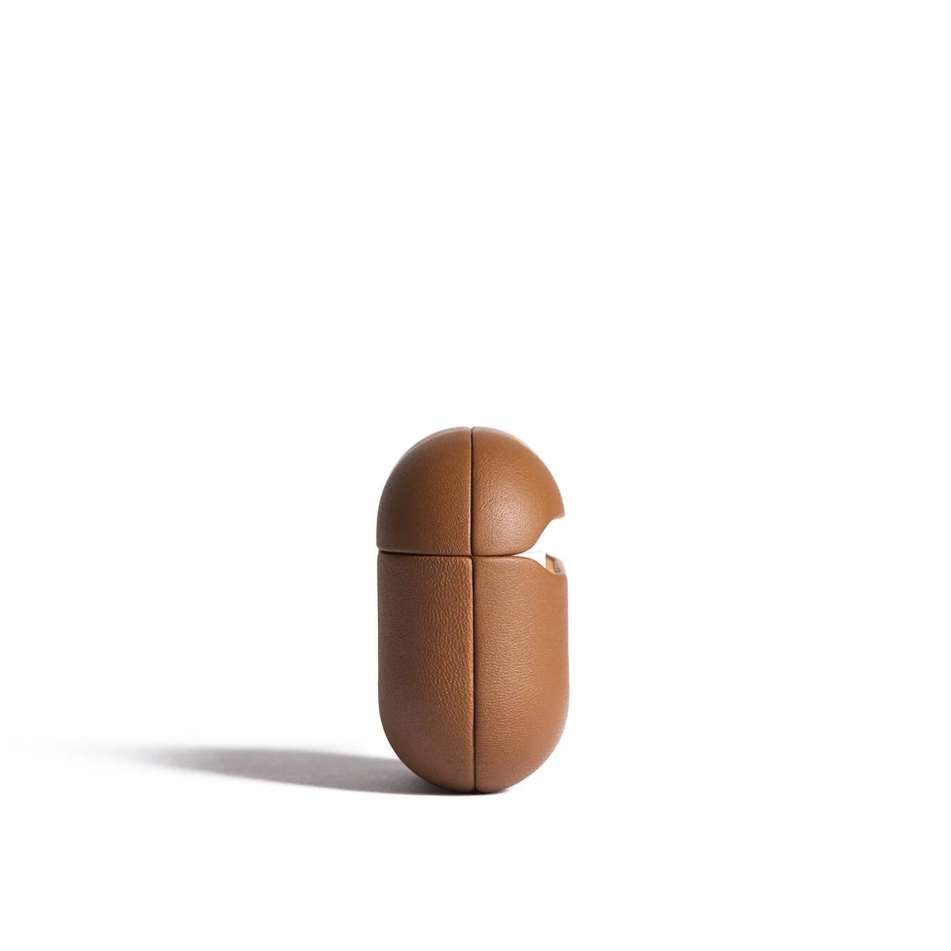 Left. Mujjo - Echelon Airpods 4 Case - Tan.