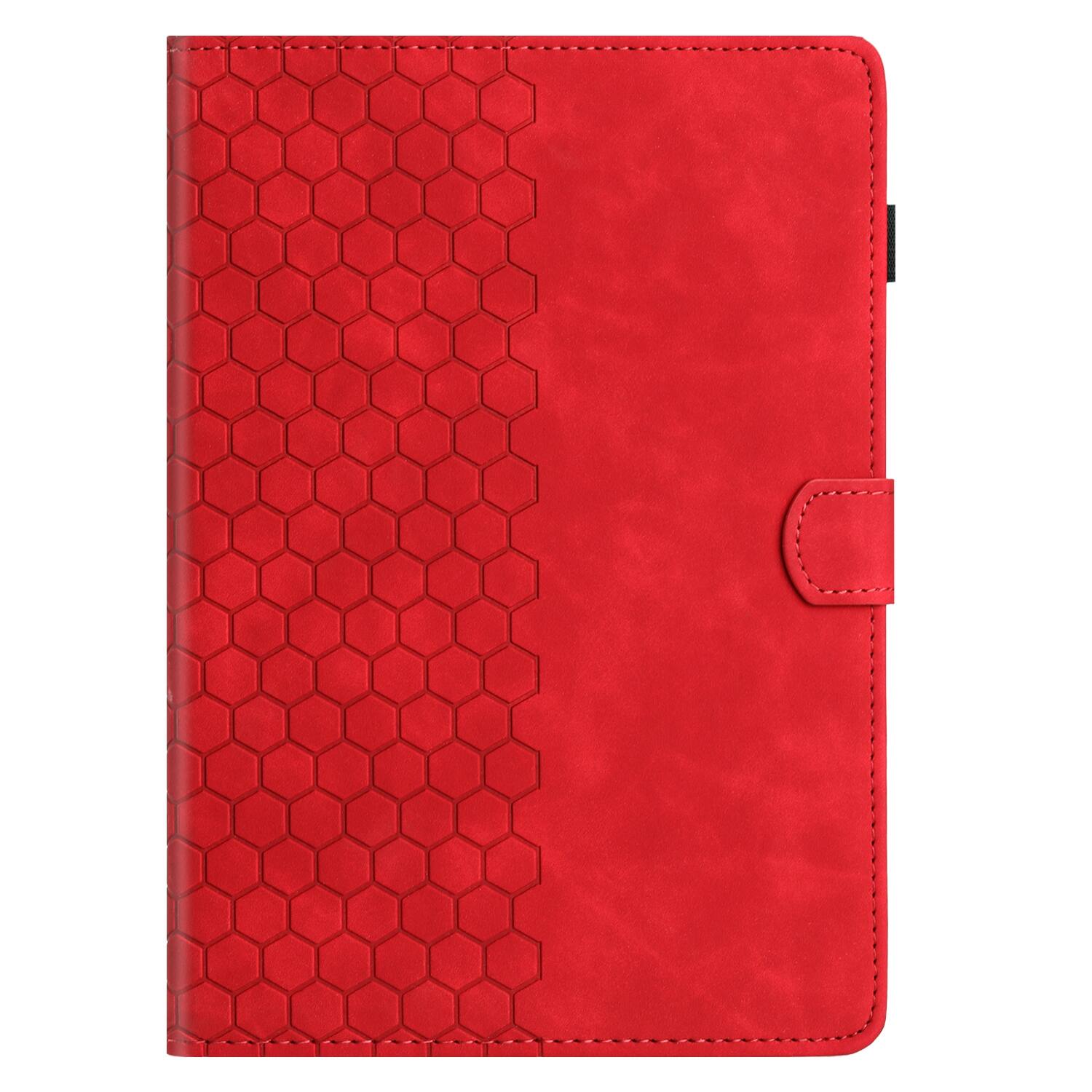 Alt View 1. Dteck - Embossed Folio Case for Apple iPad mini (A17 Pro) 2024 / iPad mini 7th/6th Gen,Faux Leather Card Slots Stand Cover - Red.
