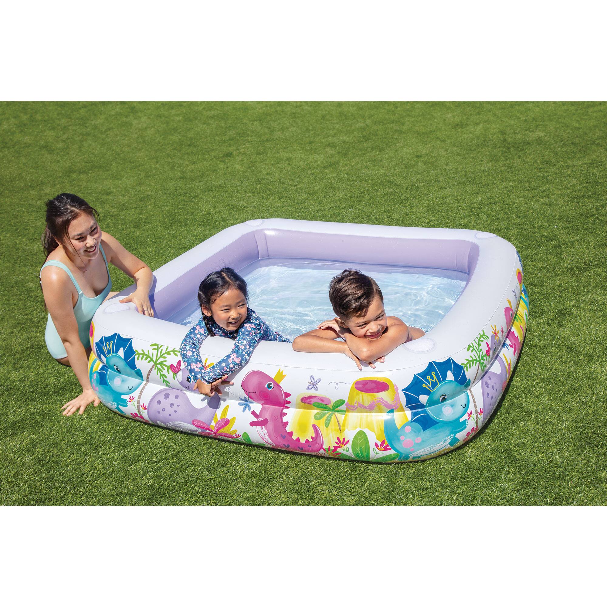 Alt View 5. Intex - Intex Inflatable Sun Shade Kiddie Pool and Multi-Colored Fun Ballz, 100 Pack - Multicolor.