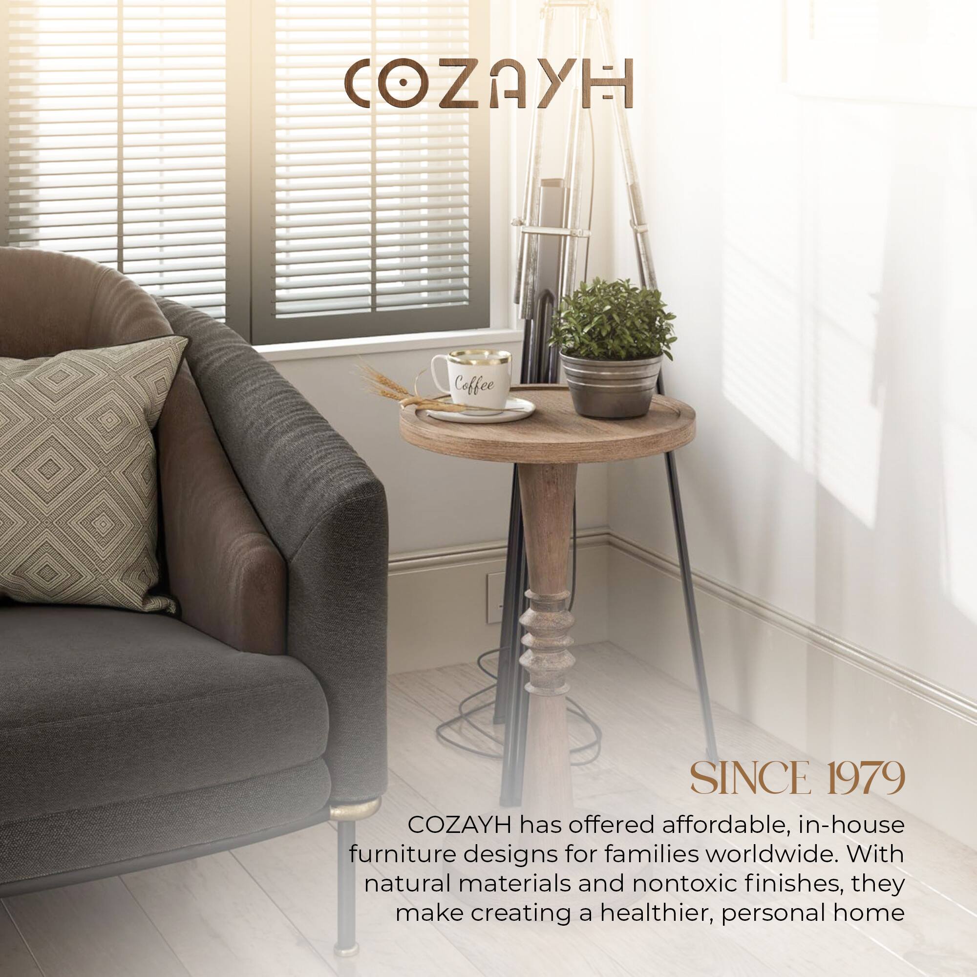 COZAYH  
SINCE 1979  

COZAYH has offered affordable, in-house furniture designs for families worldwide. With natural materials and nontoxic finishes, they make creating a healthier, personal home.