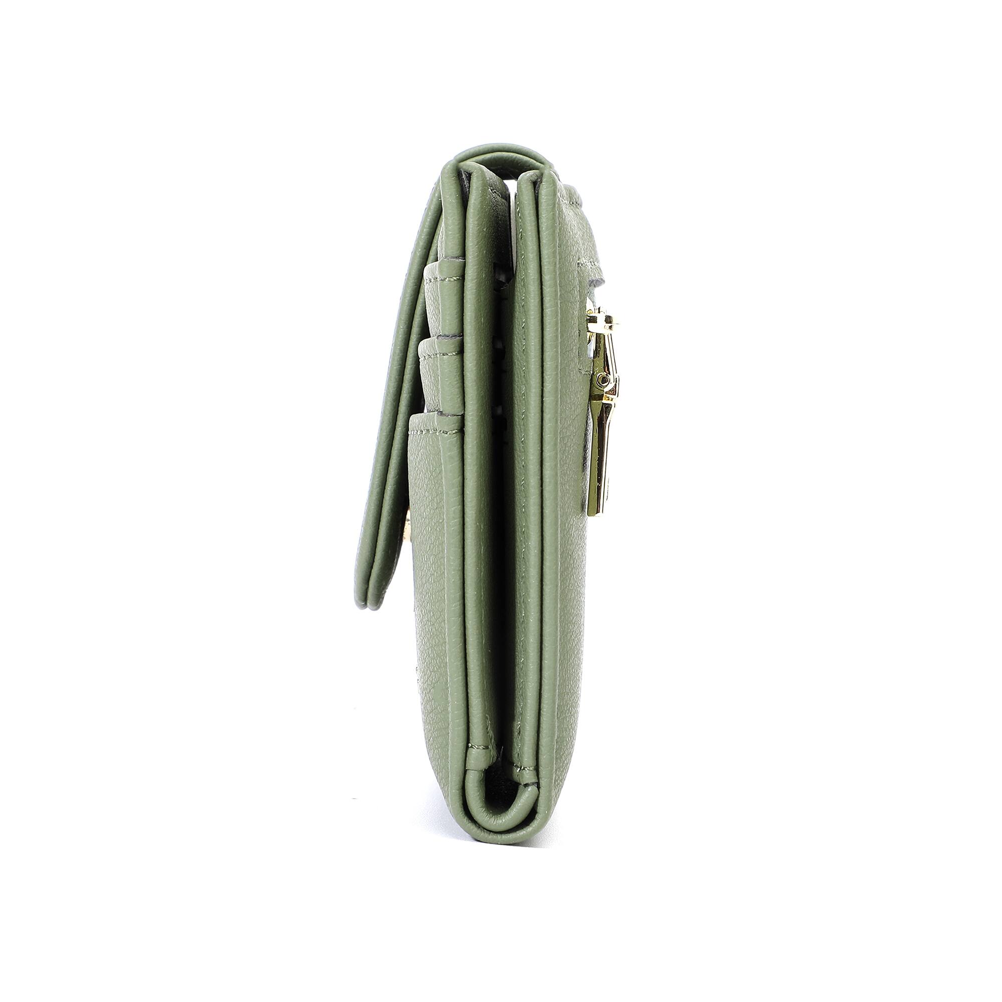 Left. Champs - Iconic Collection Snap Cardholder - Green.