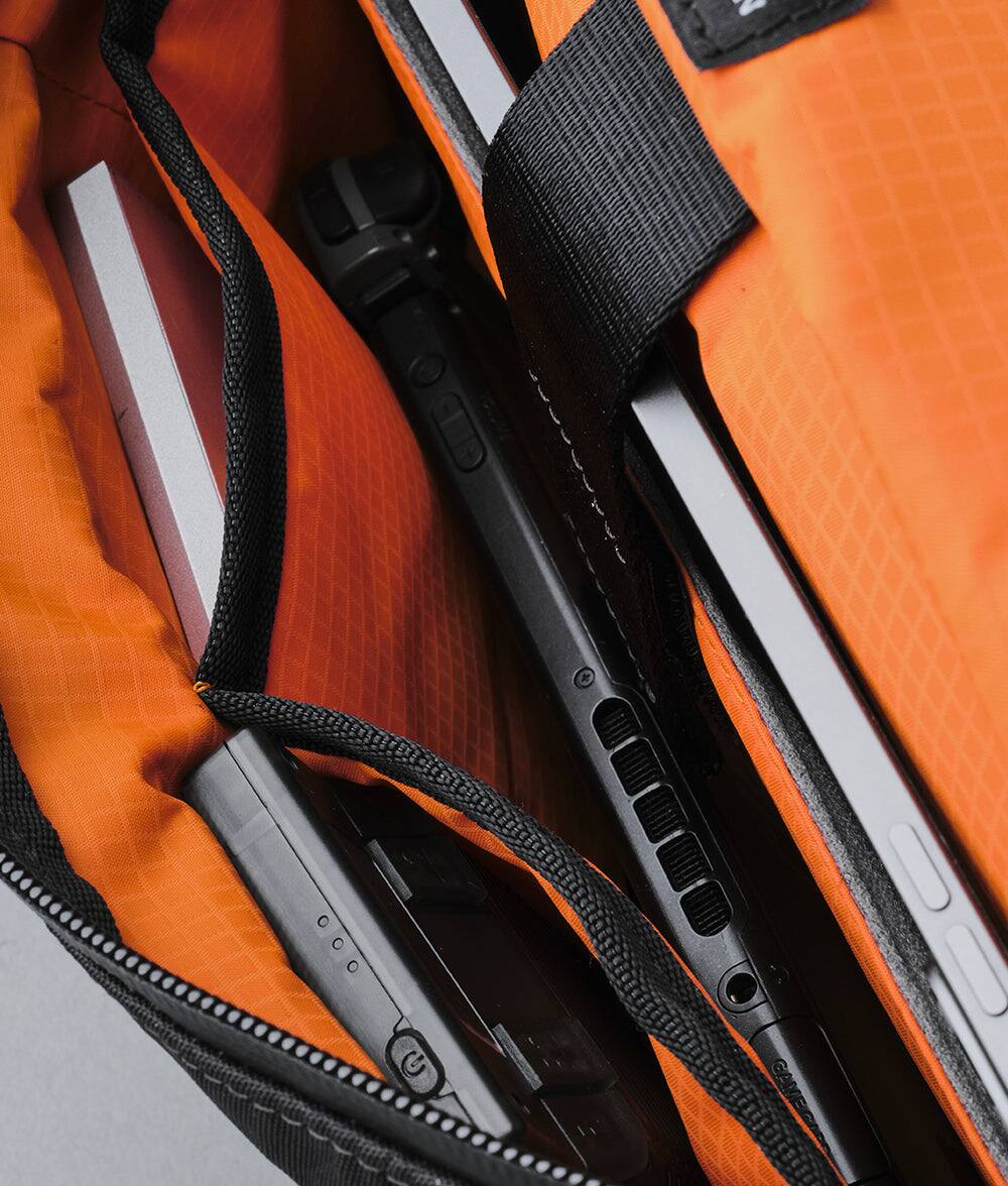 Alt View 3. ALPAKA - Bravo X Sling V2 6L Tech Sling Bag for 11-inch iPad Pro, USB Charging Crossbody Bag with RFID Pocket, Weather-Resistant - Black X-Pac VX42.