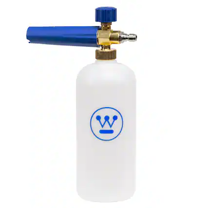 Front. Westinghouse - Pressure Washer Foam Cannon - 3600 PSI, 1/4 in. Connector - Blue.