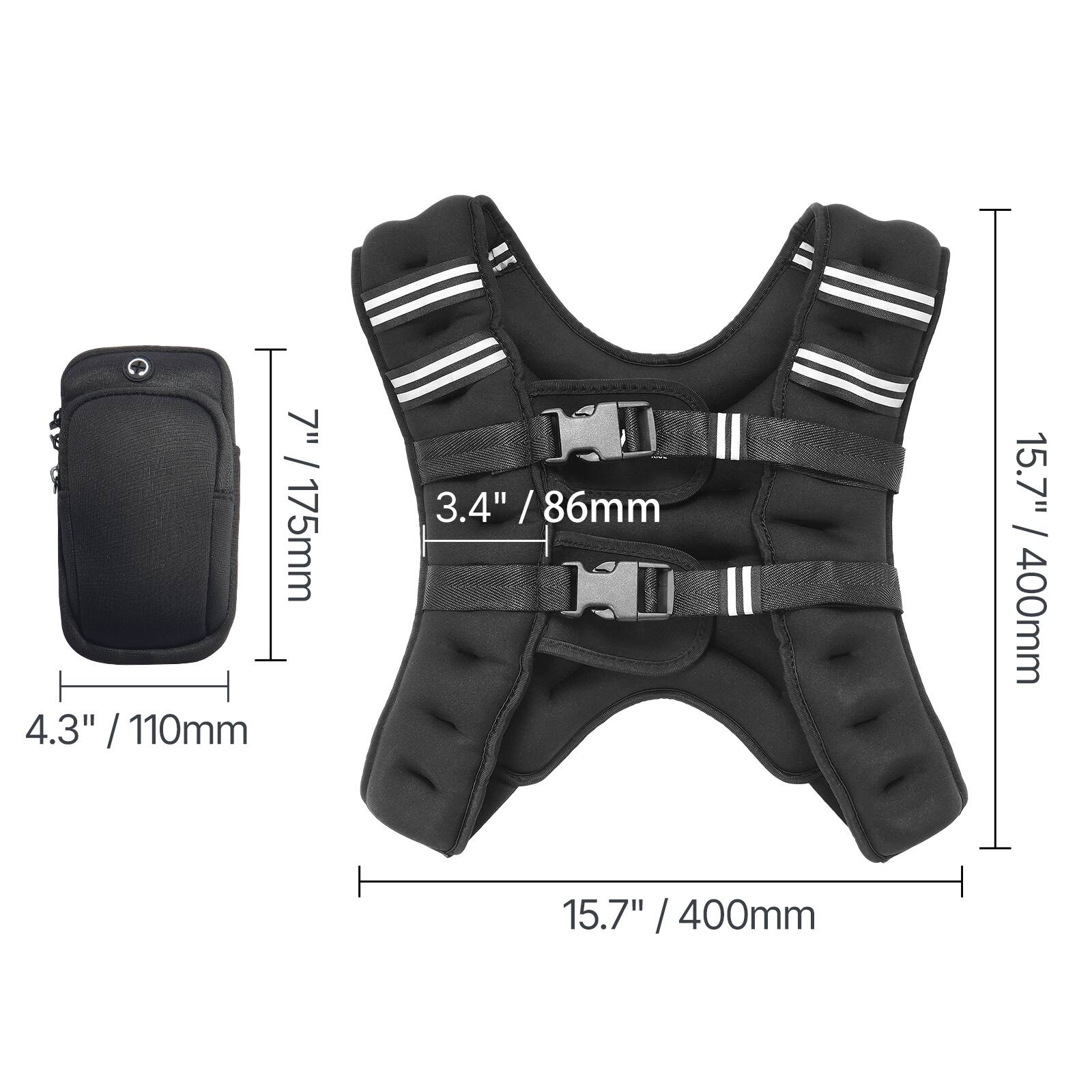 7 / 175mm, 4.3" / 110mm, 3.4" / 86mm, 15.7" / 400mm, 15.7" / 400mm