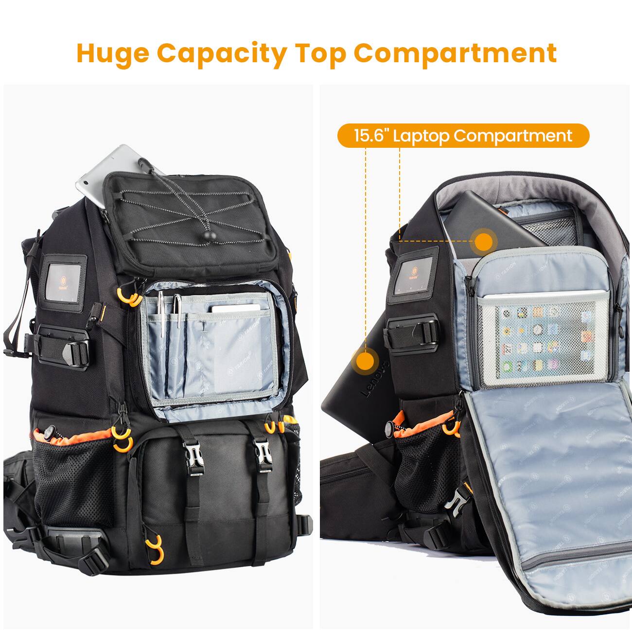 Huge Capacity Top Compartment

15.6" Laptop Compartment