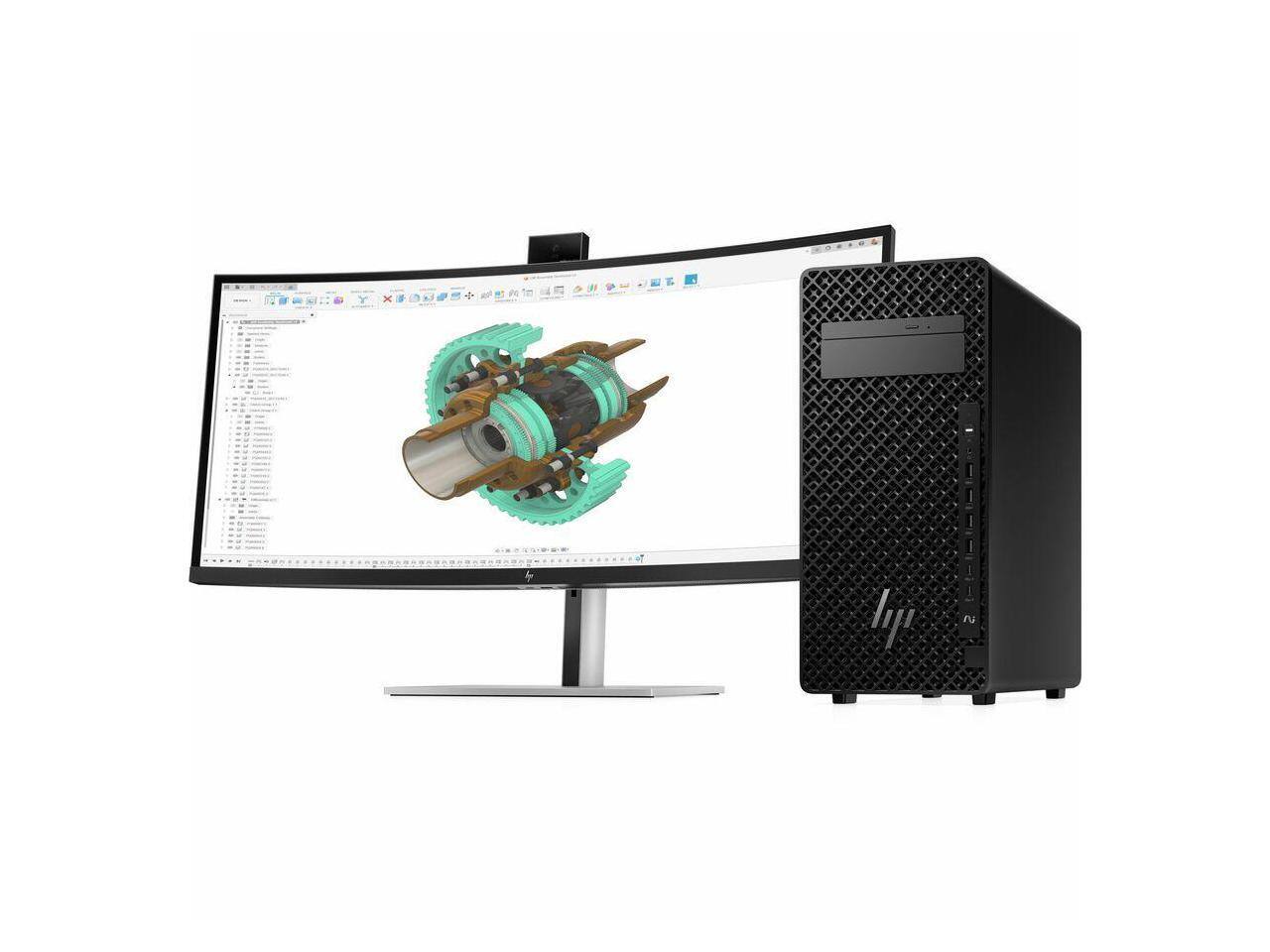 Alt View 4. HP - HP Z2 G1i Workstation - Intel Core Ultra 7 265K - 32 GB - 1 TB SSD - NVIDIA RTX A1000 - Windows 11 Pro - Black - Black.