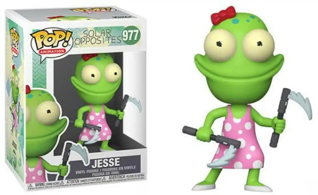 SOLAR OPPOSITES  
977  

POP! ANIMATION  

JESSE  
VINYL FIGURE / FIGURINE EN VINYLE / FIGURA DE VINIL  

AMERICAN TOY COMPANY