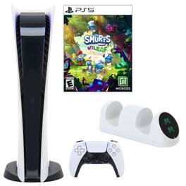 PlayStation 5 Digital Console with The Smurfs Game and Dock - PlayStation 5