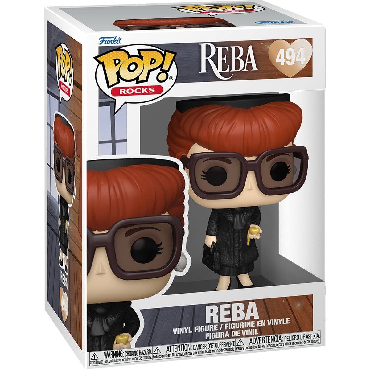 Funko POP! ROCKS  
REBA 494  
VINYL FIGURE / FIGURINE VINYLE / FIGURA DE VINIL  

WARNING: CHOKING HAZARD - Small parts. Not suitable for children under 36 months.  
ATTENTION: DANGER - Petites pièces. Ne convient pas aux enfants de moins de 36 mois.  
ADVERTENCIA: PEORIGRO DE ASFIXIA - Piezas pequeñas. No es adecuado para niños menores de 36 meses.