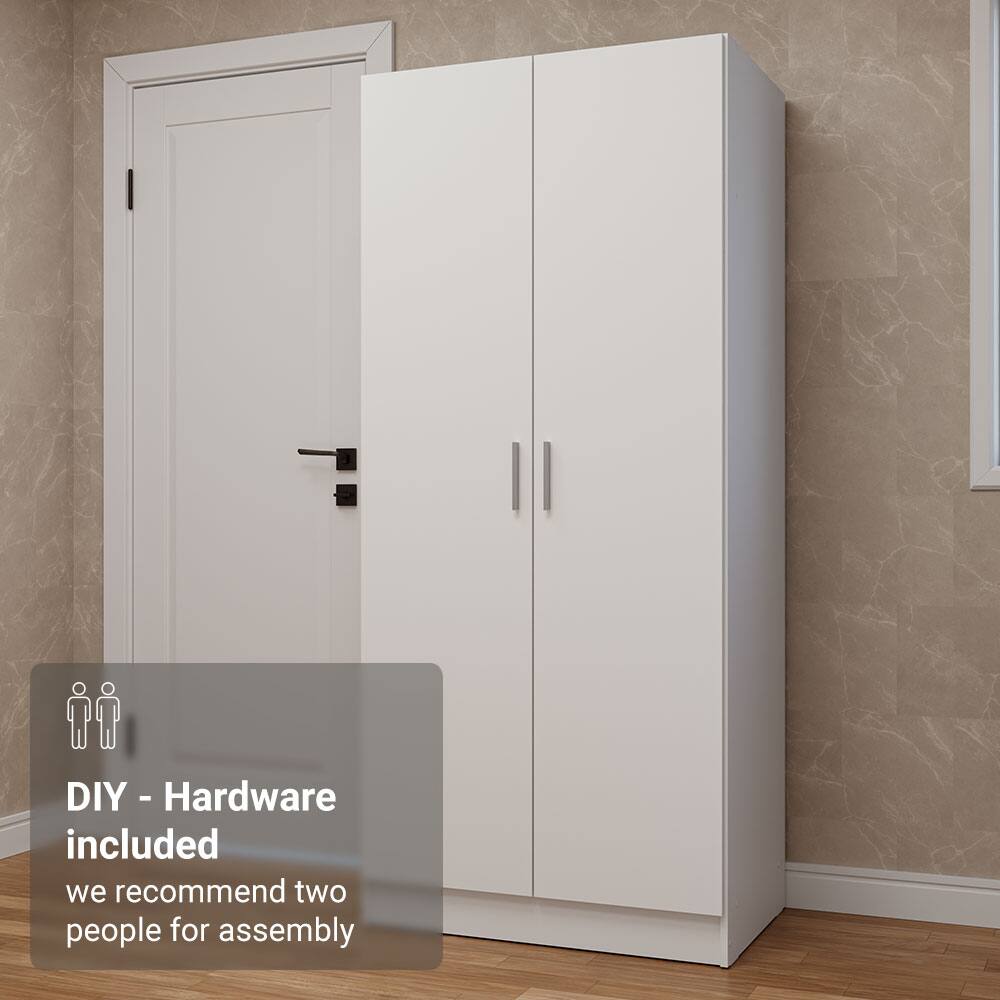 DIY - Hardware included  
we recommend two people for assembly