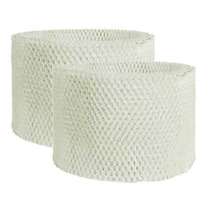 Front. HQRP - 2-Pack Type D Humidifier Wick Filters - Compatible with Bionaire BWF75, Holmes HWF75, Sunbeam SWF75.
