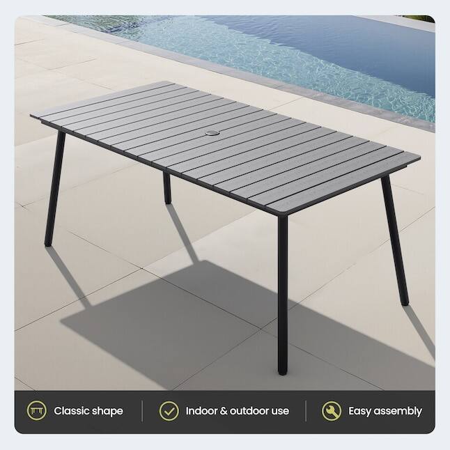 Classic shape  
Indoor & outdoor use  
Easy assembly