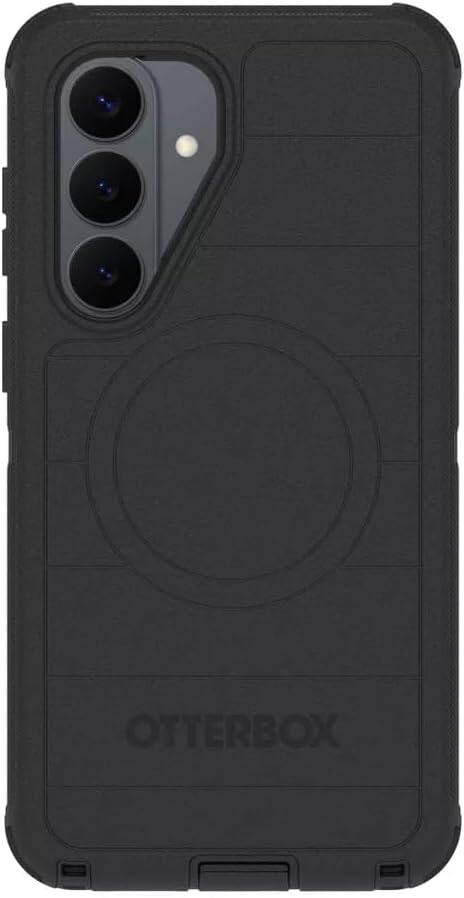 Alt View 1. OtterBox - OtterBox Galaxy S26 Plus (Only) - Bundle: Defender Series Case with Magnets & Screen Protector - Rugged & Durable - Black.
