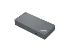 Front. Lenovo - Lenovo ThinkPad Dock - 135W, USB-C, 3 Displays, USB 2.0, USB-A, HDMI, DisplayPort.