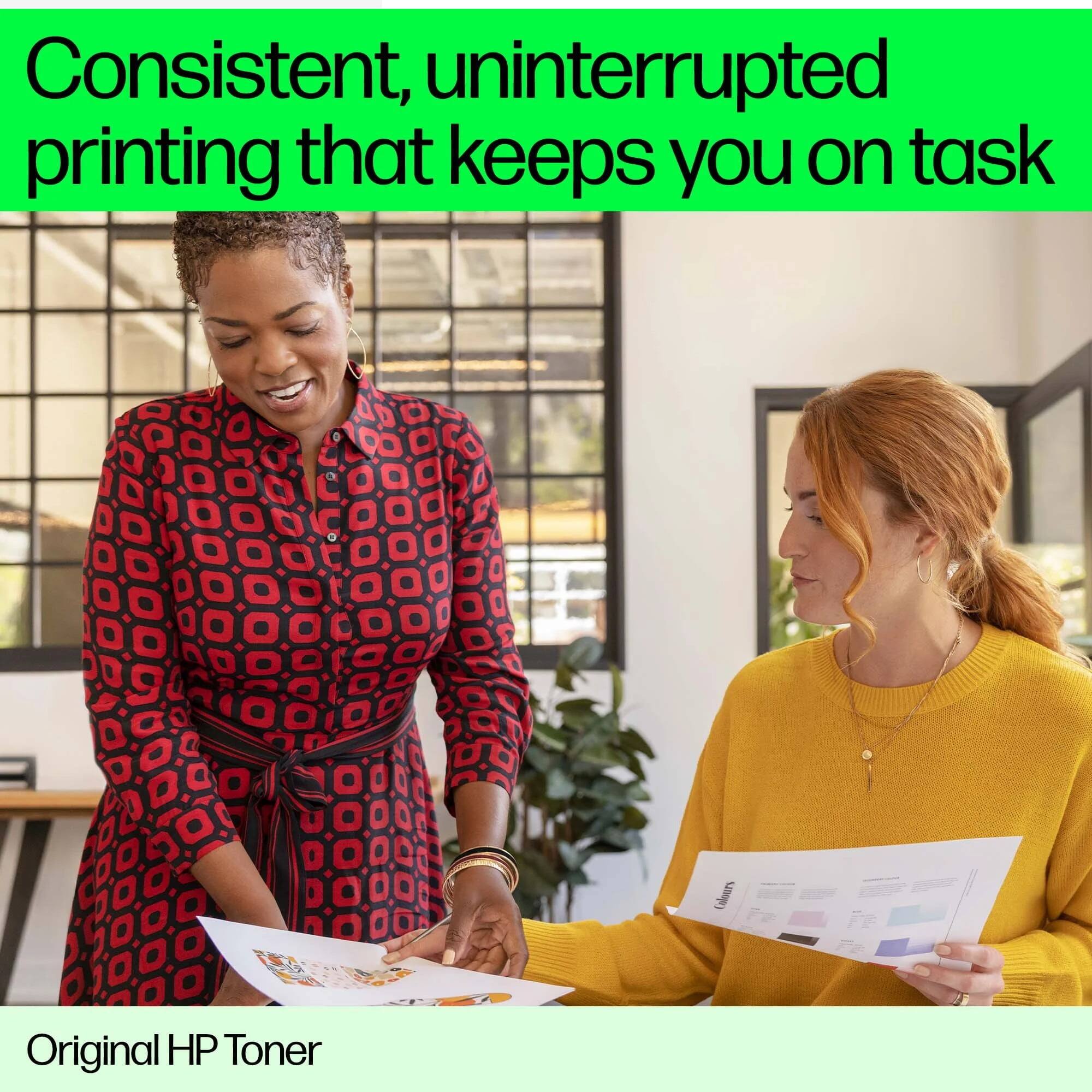 Consistent, uninterrupted printing that keeps you on task

Original HP Toner