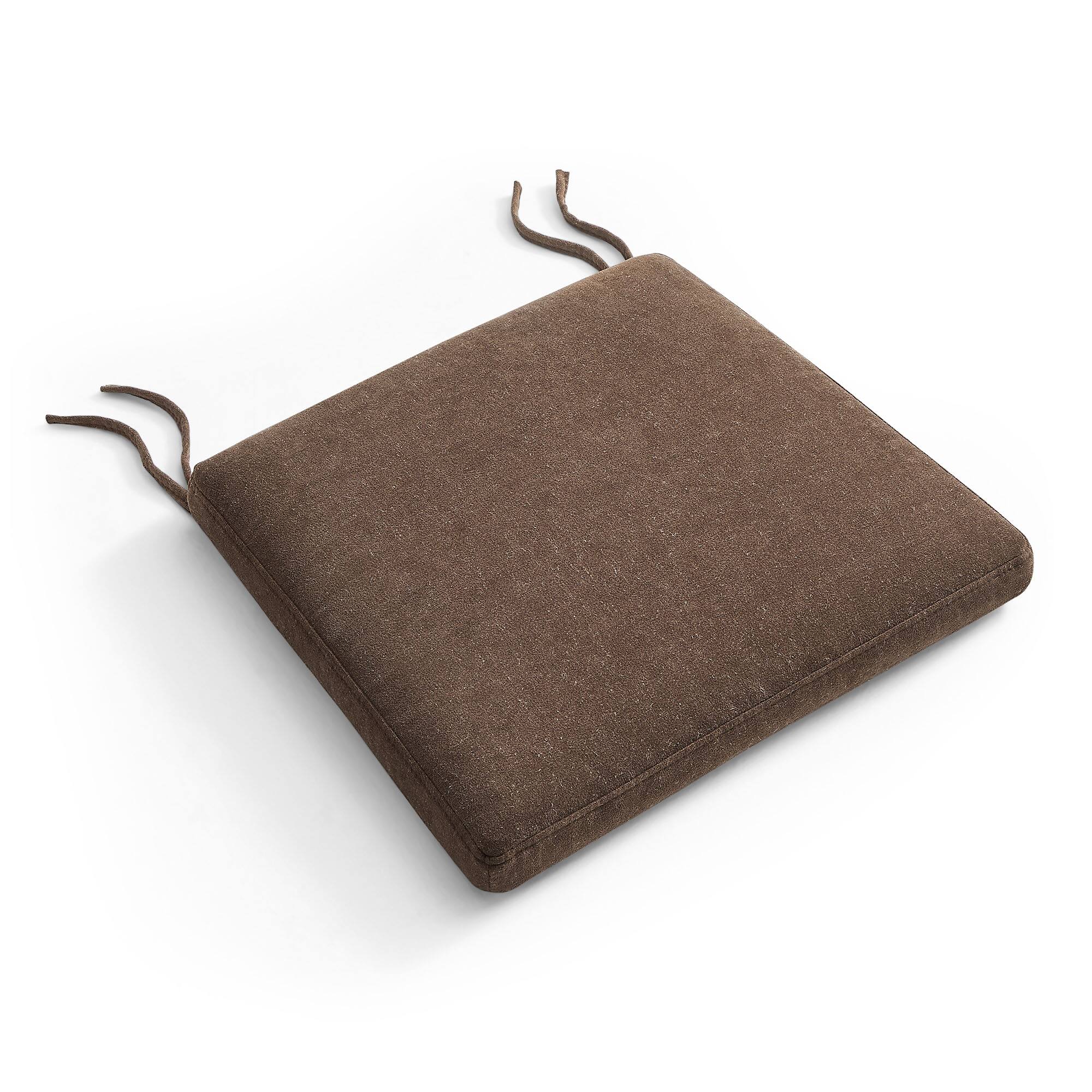 Angle. Modway - Jax Fabric Dining Chair Seat Cushion by Modway - Cocoa.