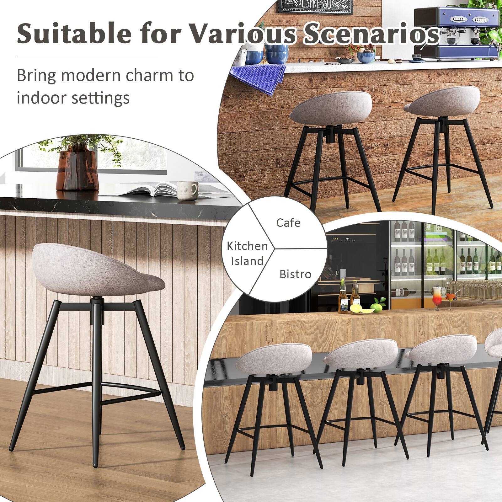 L CSPRESSU n W | PRR H191

Suitable for Various Scenarios

Bring modern charm to indoor settings

Cafe
Kitchen Island
Bistro