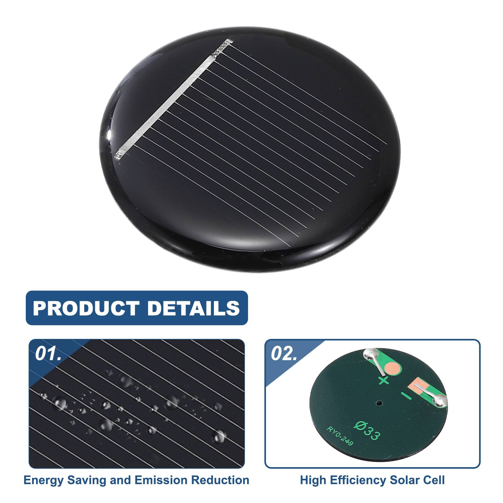 PRODUCT DETAILS

01. Energy Saving and Emission Reduction

02. x RY0-249 33 High Efficiency Solar Cell