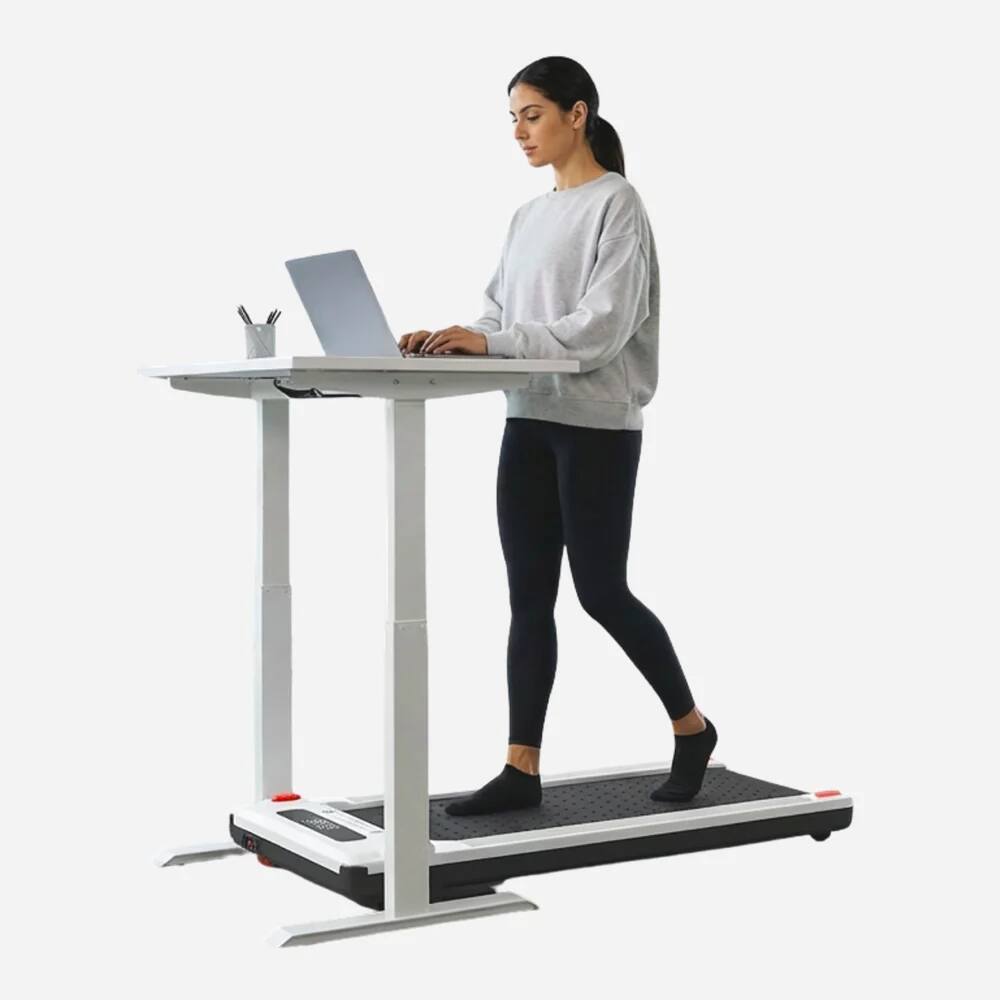 Alt View 3. WalkingPad - WALKINGPAD DOUBLE-SIDED TREADMILL WITH 5% INCLINE - Black and white.