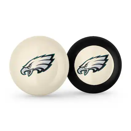 Front. Imperial - Philadelphia Eagles Logo Cue Ball & 8 Ball Combo Set - White.
