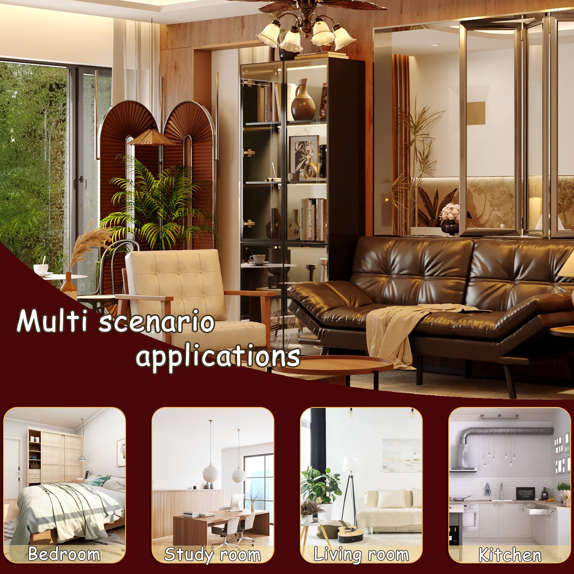 Multi scenario applications

- Bedroom
- Study room
- Living room
- Kitchen