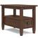 Front. Simpli Home - Warm Shaker Narrow Side Table - Distressed Charcoal Brown.