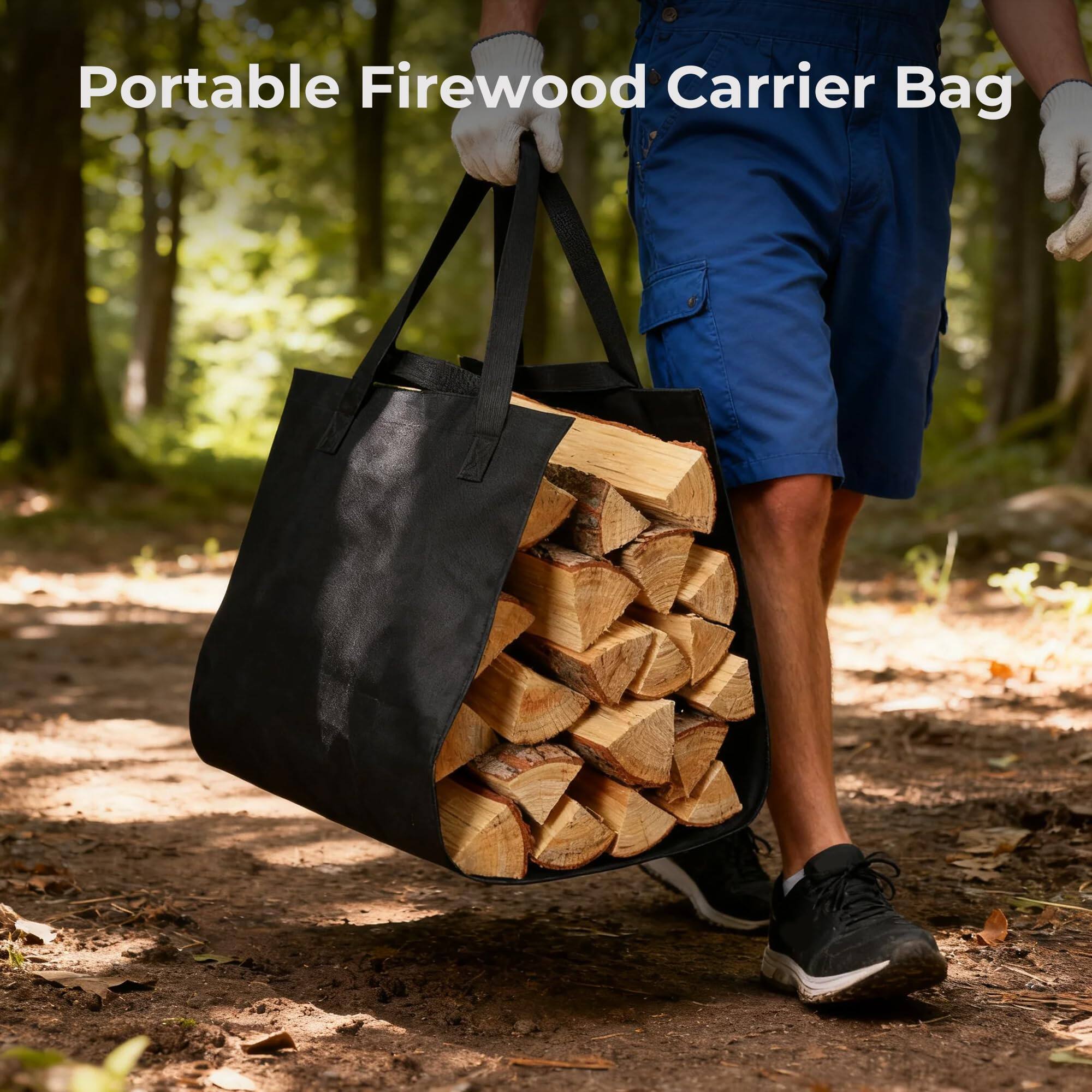 Portable Firewood Carrier Bag