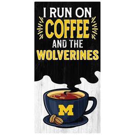 Fan Creations - Michigan Wolverines 6" x 12" Coffee Wall Art - Multicolor