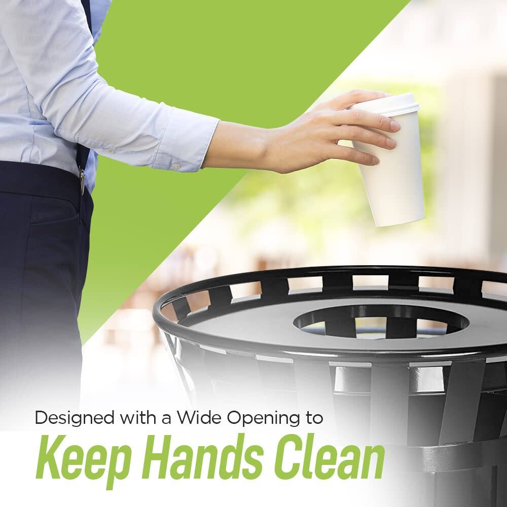 Designed with a Wide Opening to Keep Hands Clean