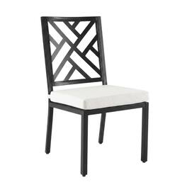 Crosley Furniture - Locke 2Pc Outdoor Dining Chair Set - 2 Chairs - Creme