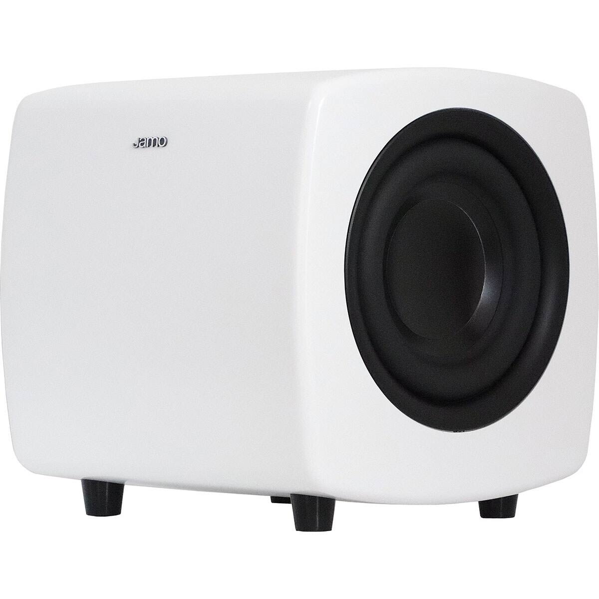 Alt View 1. Jamo - Jamo Active Subwoofer Matte White - Black, Gray, Khaki Green, White.
