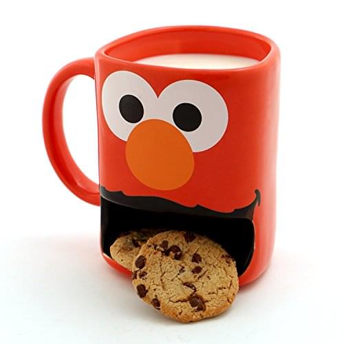 Alt View 1. Sesame Street - Sesame Street Elmo with Cookie Slot 10oz Stoneware Mug - Red.