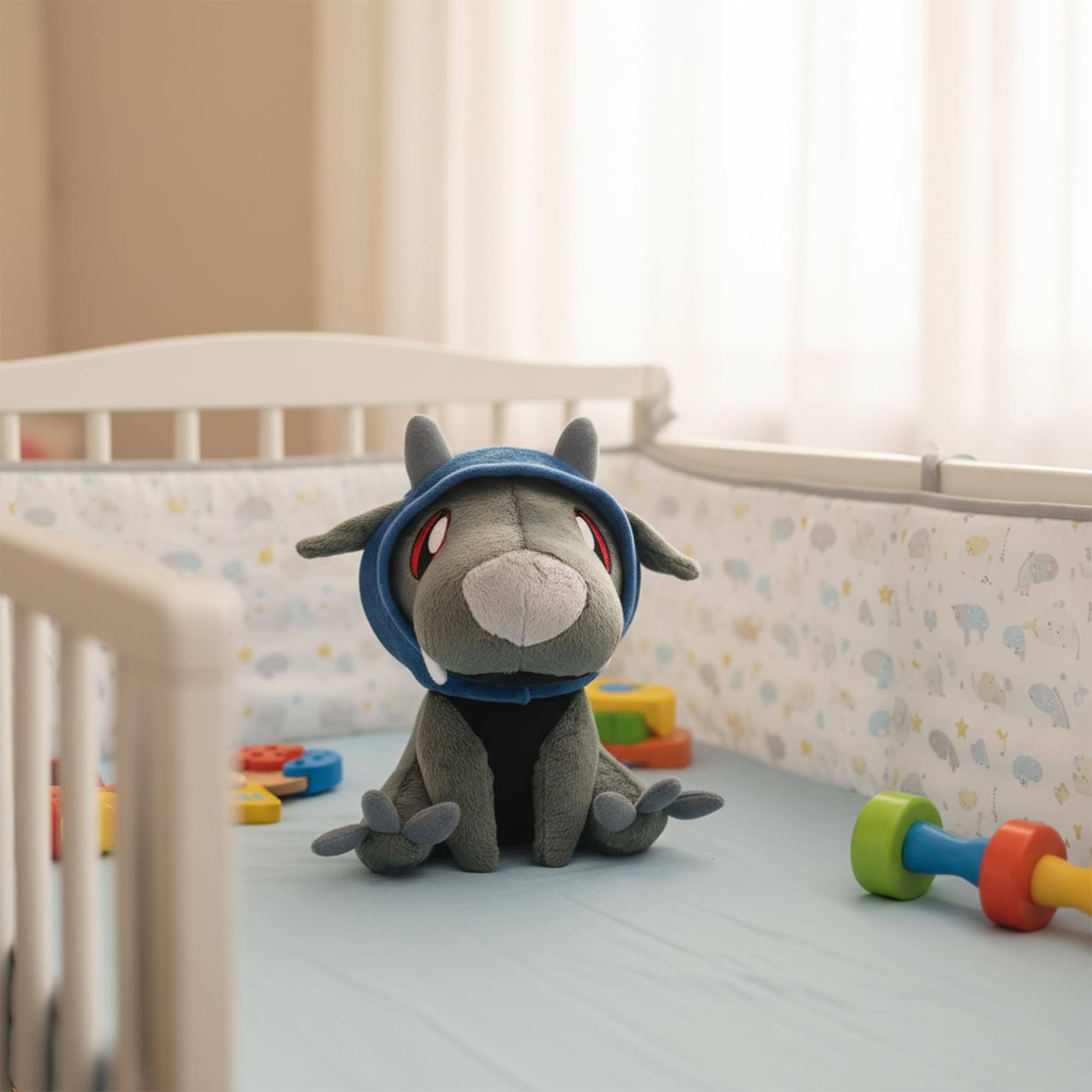 Alt View 2. Tentacle Kitty - Tentacle Kitty Campaign Critters Dark Kobold Plush - Grey.