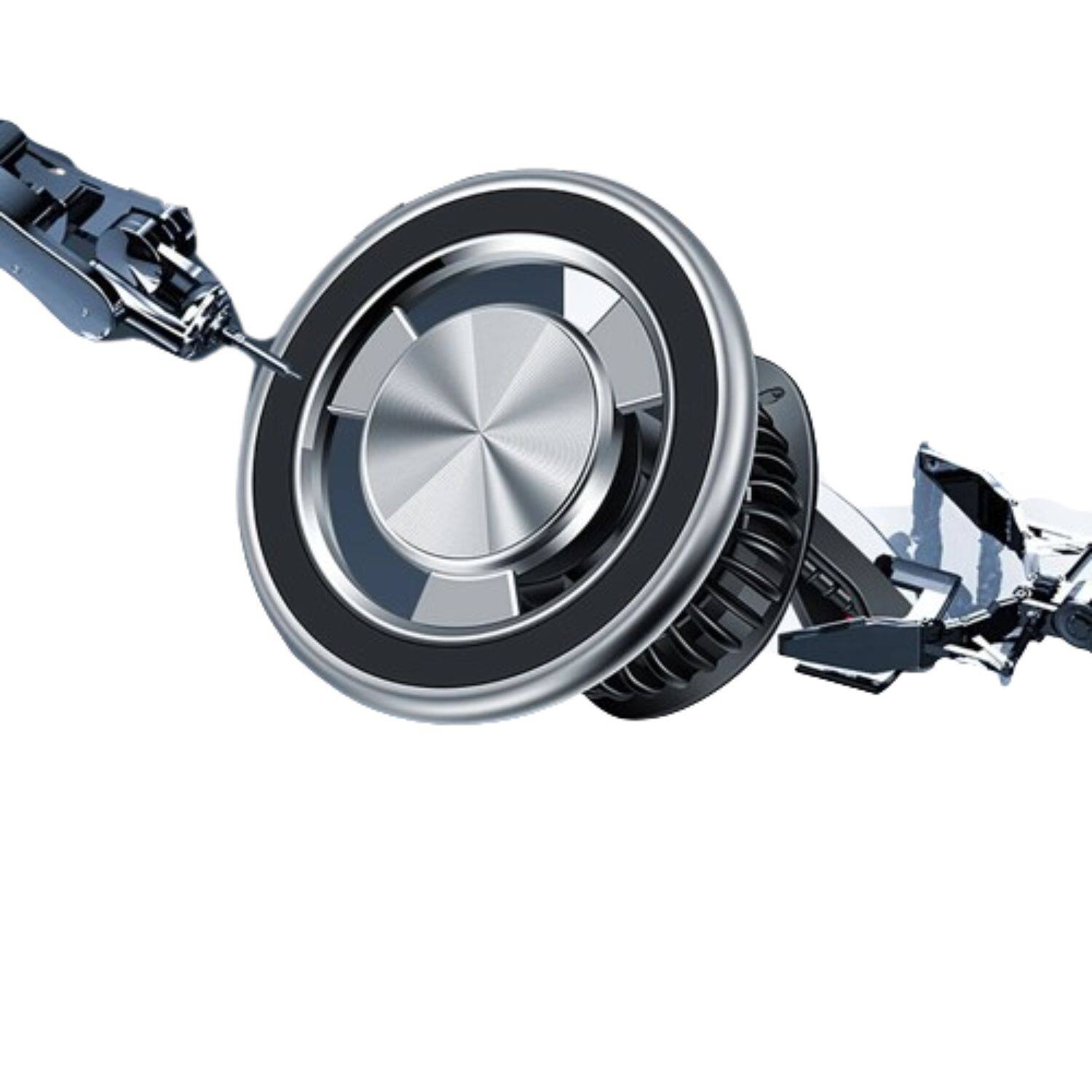 Front. Stock Preferred - Universal Car Air Vent Magnetic Phone Mount – 360° Rotation - Black.