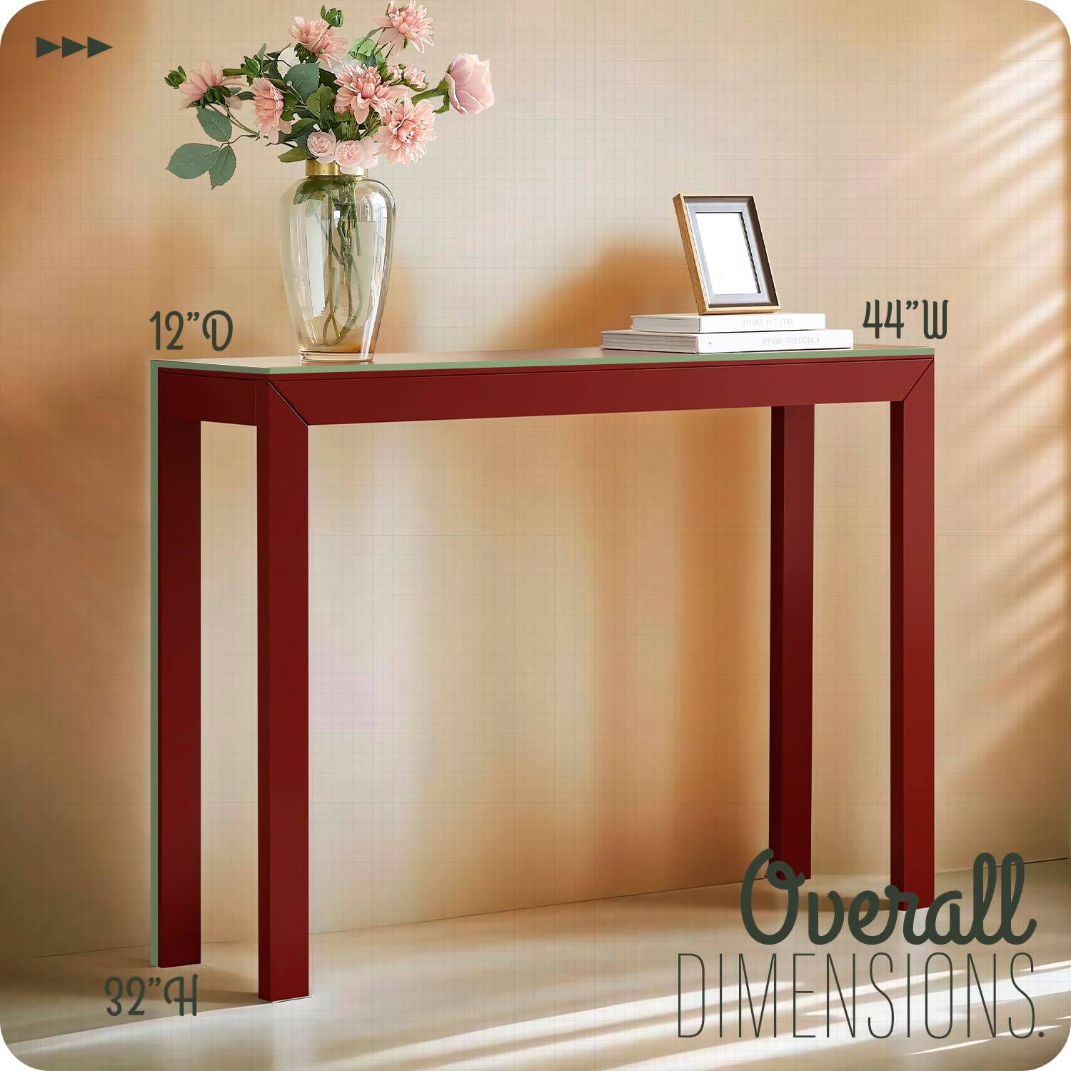 12" D  
44" W  
32" H  

Overall Dimensions