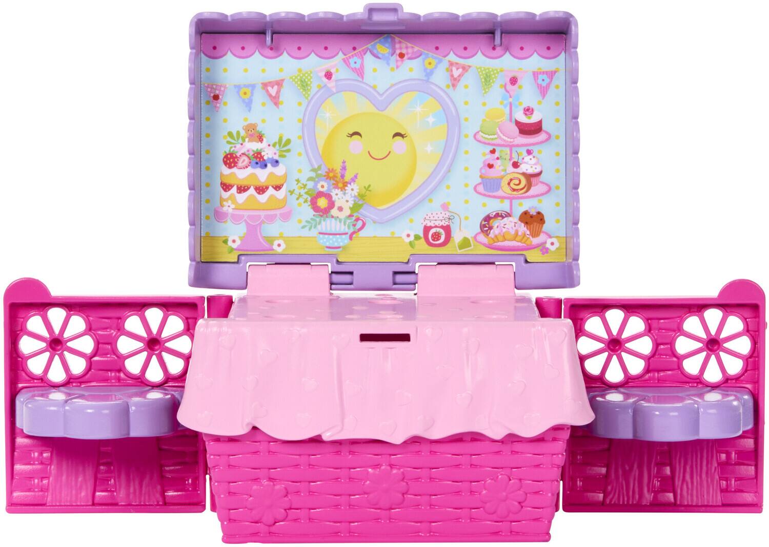 Alt View 3. Mattel - Mattel - Barbie Family & Friends Club Chelsea Pop-Up Tea Party Playset With Small Doll   - COLLECTIBLES - Multicolor.