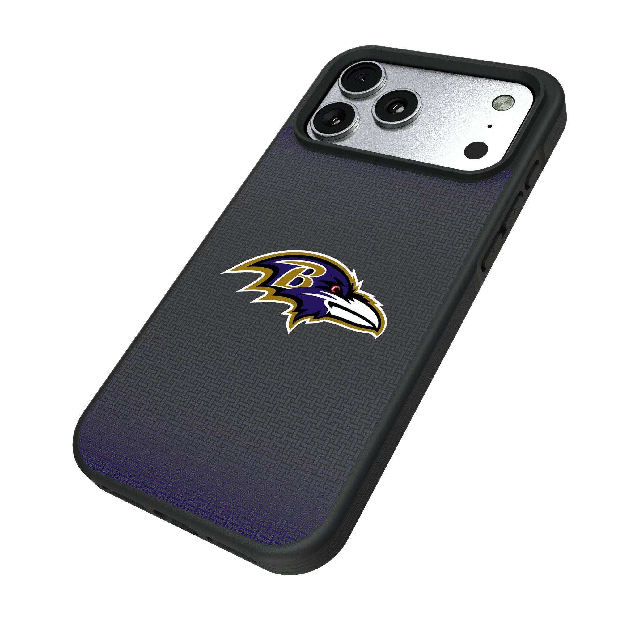Alt View 1. Keyscaper - Baltimore Ravens Bump Case with 8.2ft Drop Protection - 15 - Black.