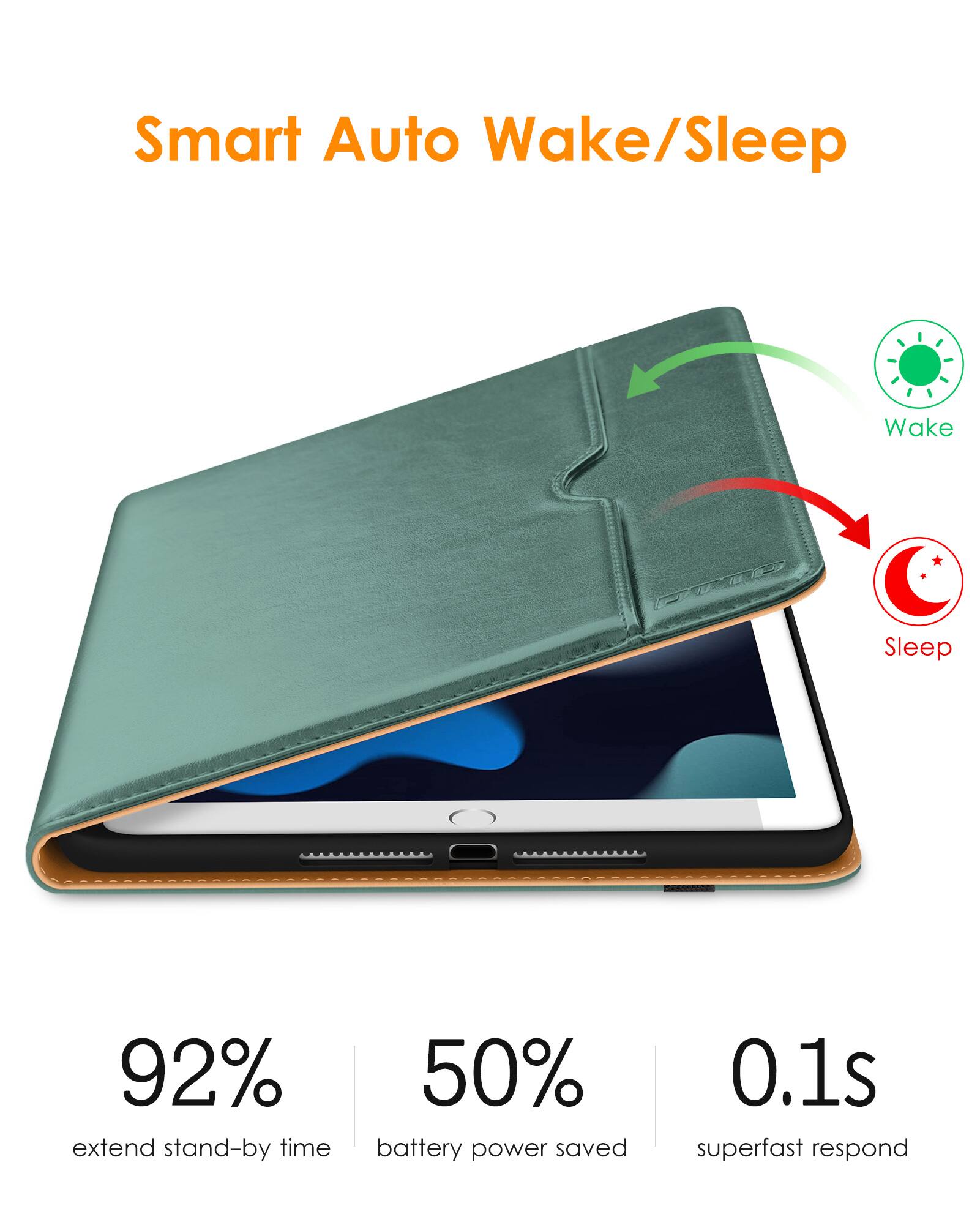 Smart Auto Wake/Sleep

- 92% extend stand-by time
- 50% battery power saved
- 0.1s superfast respond

Wake
Sleep