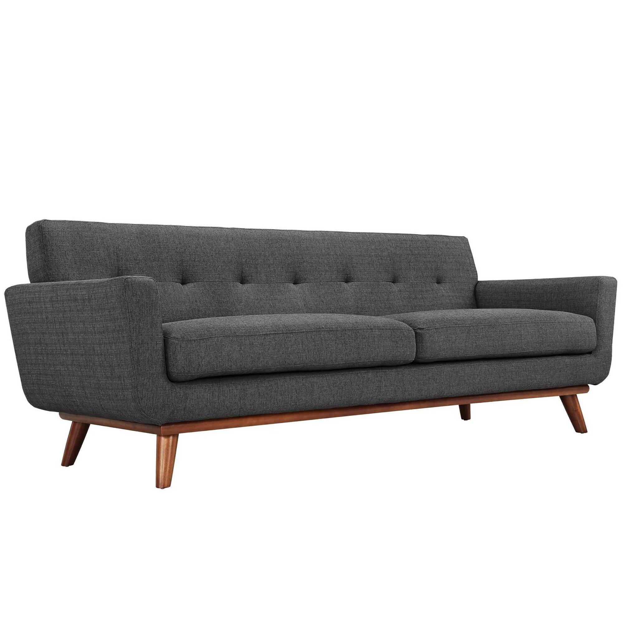 Back. Modway - Engage Sofa Loveseat and Armchair Set of 3 by Modway - Gray.