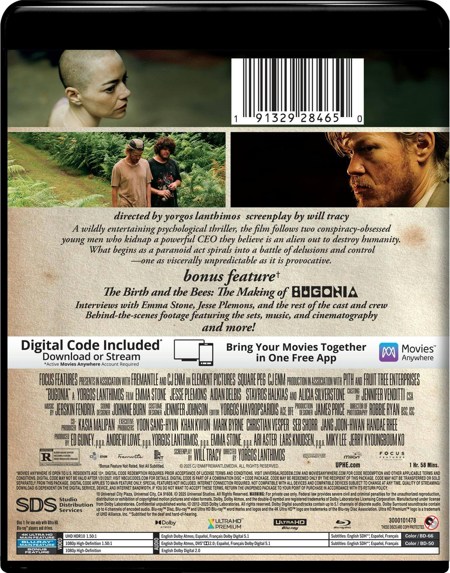 Back. Bugonia   - 4K Blu-Ray.