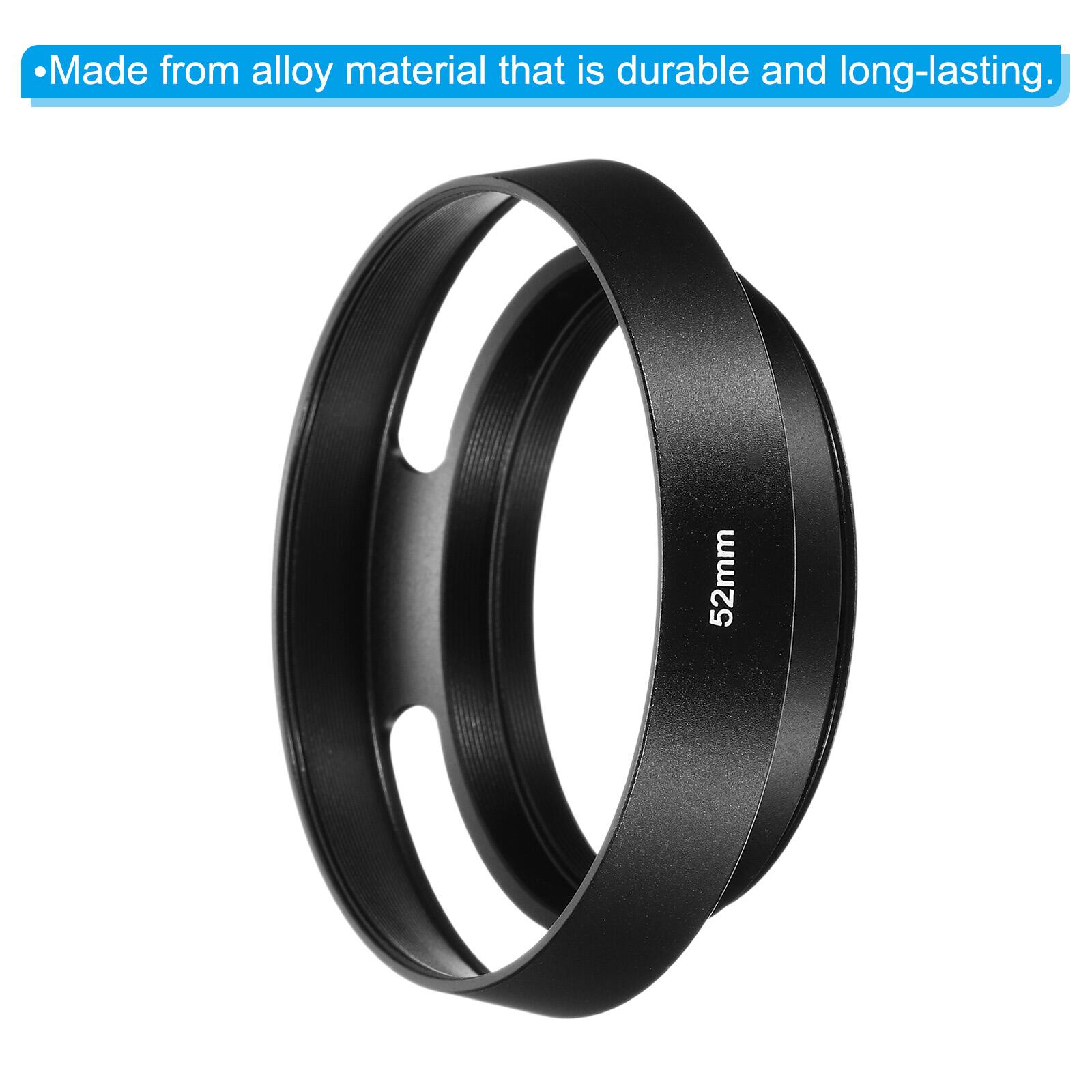 Made from alloy material that is durable and long-lasting. 52mm