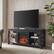 Alt View 1. Camden&Wells - Sawyer Log Fireplace TV Stand for Most TVs up to 65" - Black.