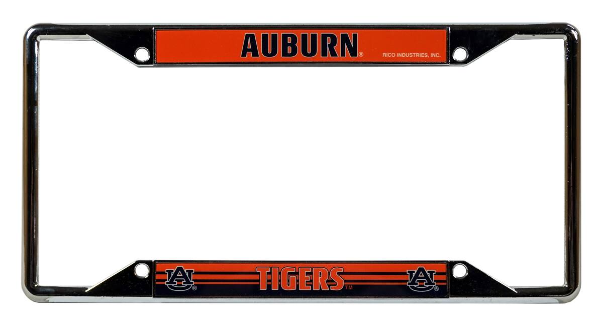 Auburn University Tigers Chrome EZ View License Plate Frame