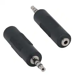 Sanoxy - (2-Pack) 3.5mm Stereo Male to 2.5mm Stereo Female Adapter - Black