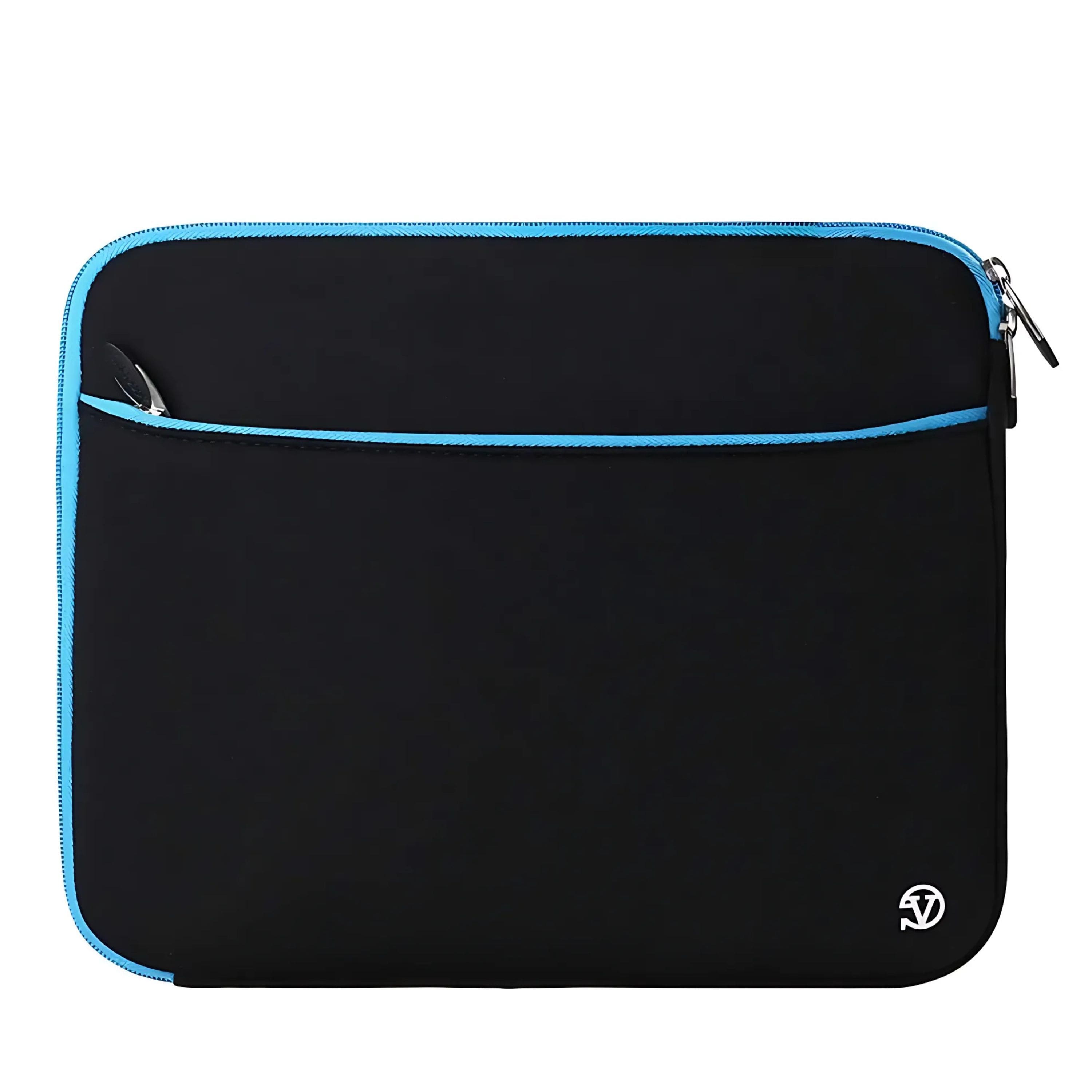 Kitcheniva - Neoprene Laptop Sleeve Case Cover Zip Bag For 11" Laptop Black/Blue - Black-Blue