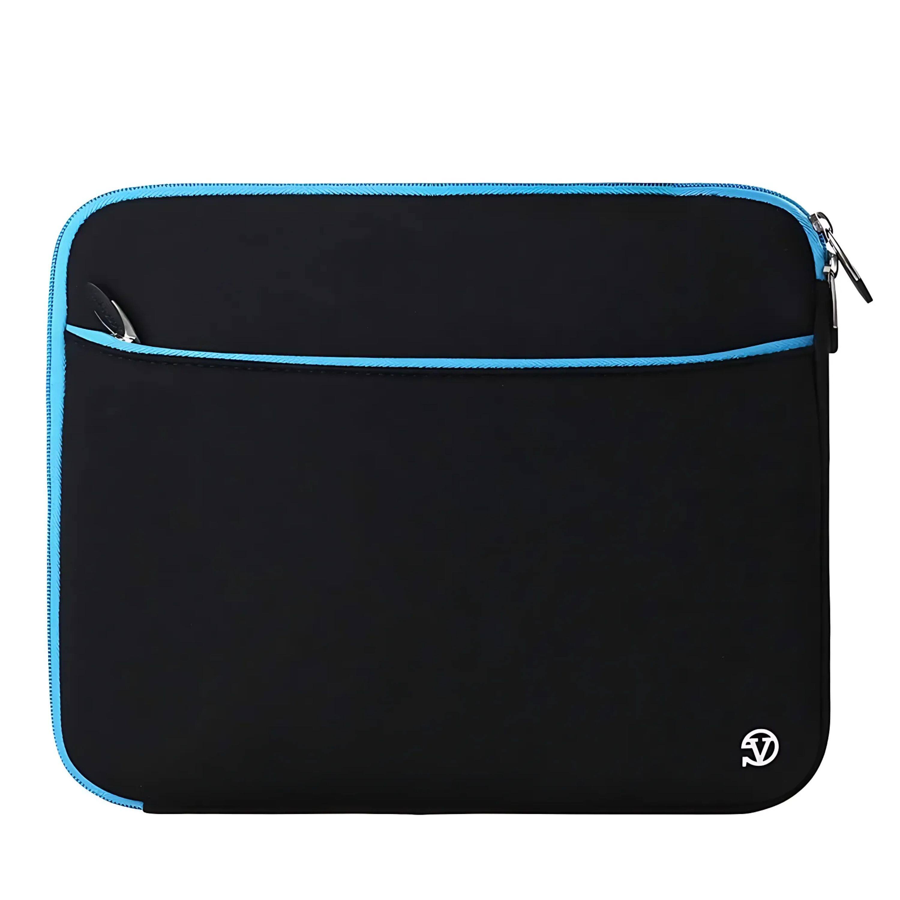 Kitcheniva - Neoprene Laptop Sleeve Case Cover Zip Bag For 11" Laptop Black/Blue - Black-Blue
